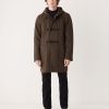 Men Frank And Oak Jackets & Coats | The Richard Duffle Coat In Brown Heather