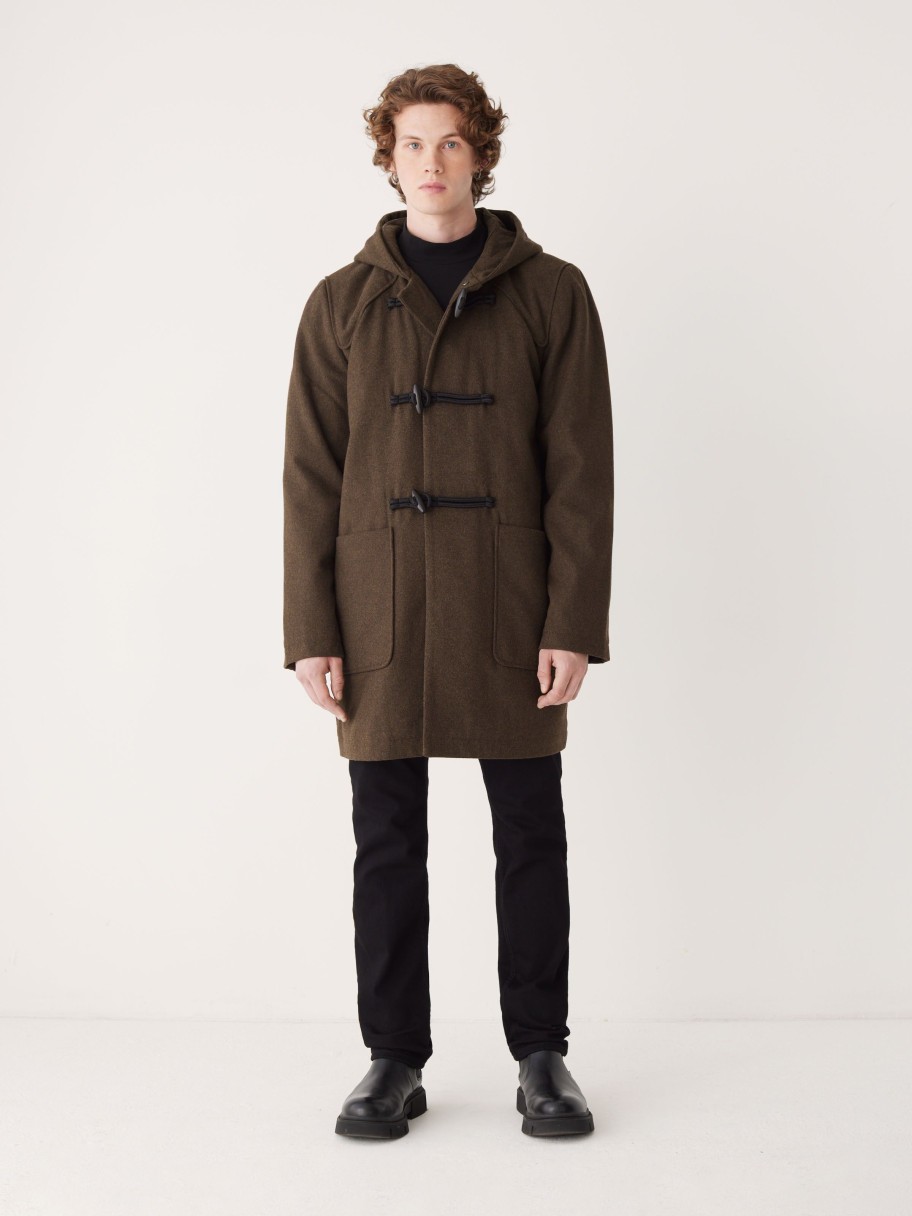 Men Frank And Oak Jackets & Coats | The Richard Duffle Coat In Brown Heather