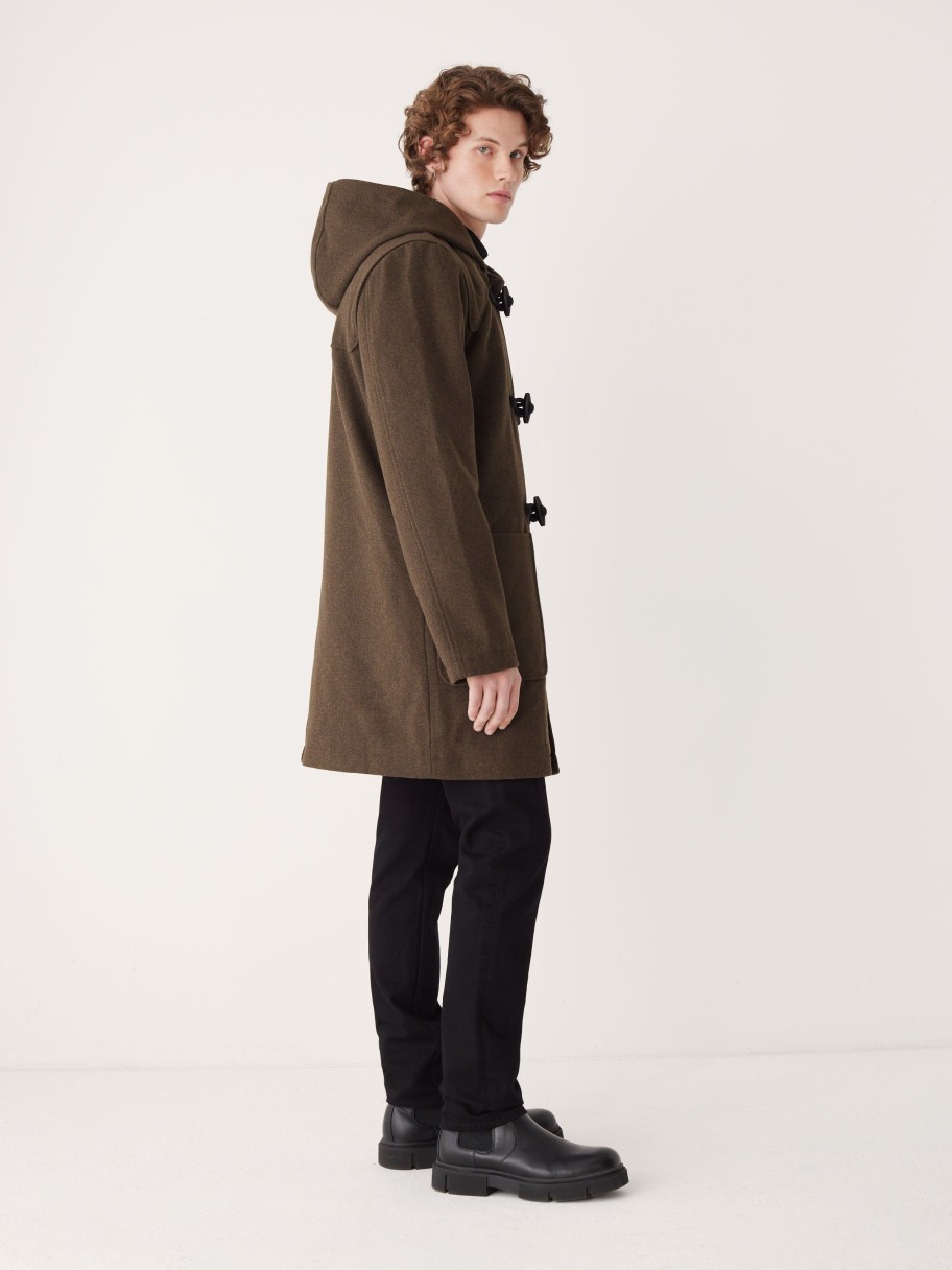 Men Frank And Oak Jackets & Coats | The Richard Duffle Coat In Brown Heather