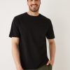 Men Frank And Oak T-Shirts | The Relaxed Fit Essential T-Shirt In Black