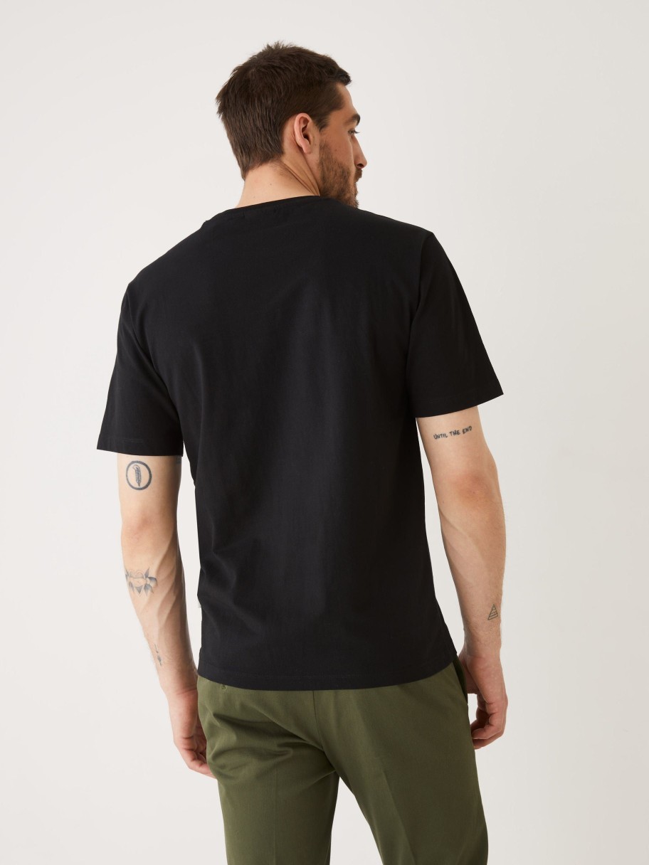 Men Frank And Oak T-Shirts | The Relaxed Fit Essential T-Shirt In Black