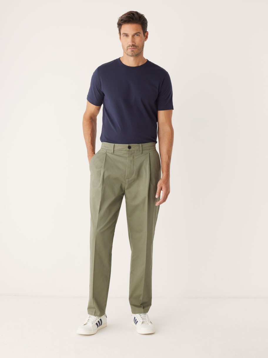 Men Frank And Oak Pants | The Jamie Relaxed Tapered Fit Chino Pant In Sage