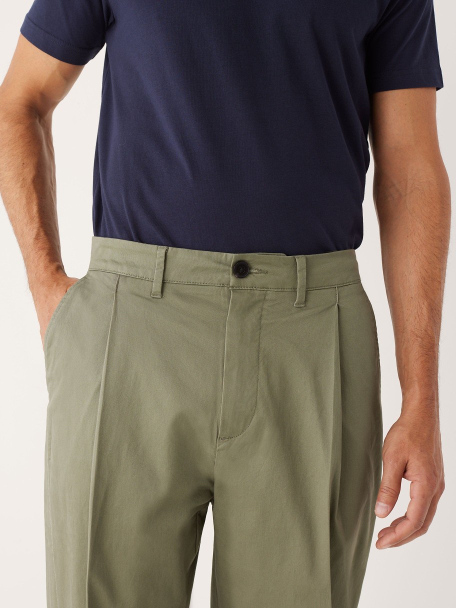 Men Frank And Oak Pants | The Jamie Relaxed Tapered Fit Chino Pant In Sage