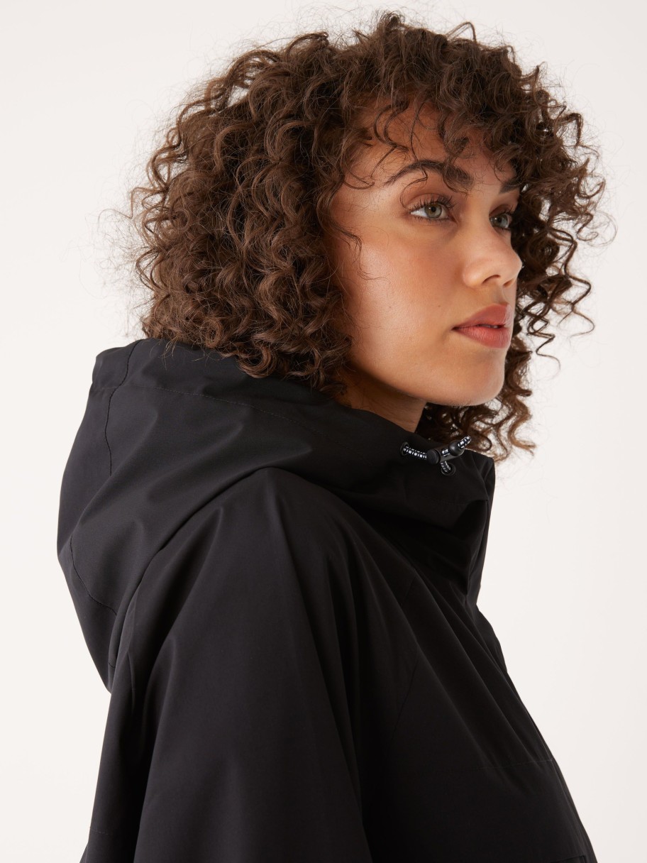 Women Frank And Oak Jackets & Coats | The Anorak Rain Jacket In Black