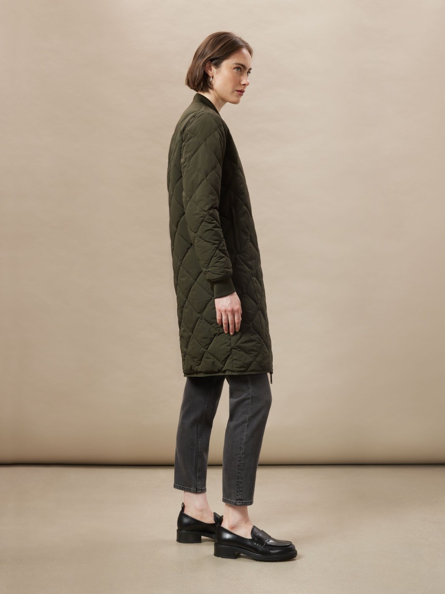 Women Frank And Oak Jackets & Coats | The Skyline Reversible Maxi Bomber In Rosin