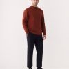 Men Frank And Oak Sweaters & Cardigans | The Mockneck Sweater In Brick Red