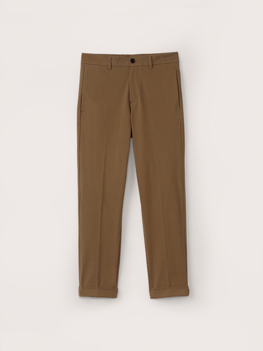 Men Frank And Oak Pants | The Colin Tapered Fit Flex Pant In Sepia