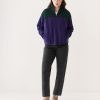 Women Frank And Oak Sweaters & Cardigans | The Axis Polar Fleece Pullover In Night Sky