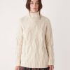 Women Frank And Oak Sweaters & Cardigans | The Comfort Turtleneck Sweater In Vanilla