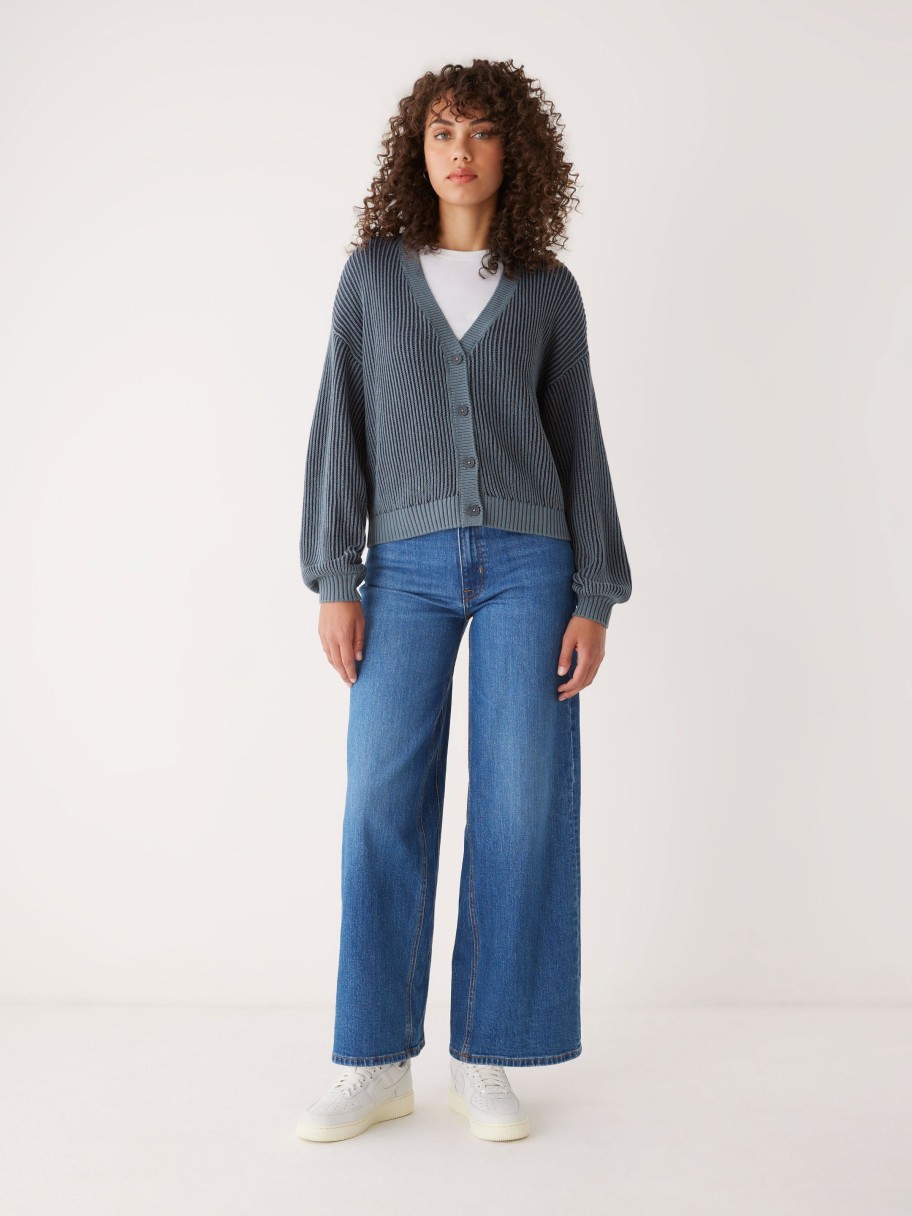 Women Frank And Oak Sweaters & Cardigans | The Seacell™ Cardigan In Stormy Blue