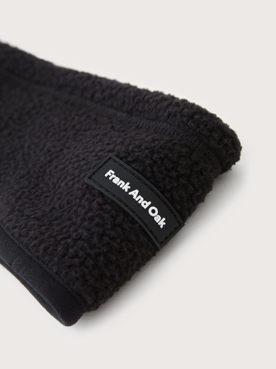 Men Frank And Oak Hats, Scarves & Gloves | The Fleece Headband In Black