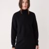 Women Frank And Oak Sweaters & Cardigans | The Compact Mockneck Sweater In Black