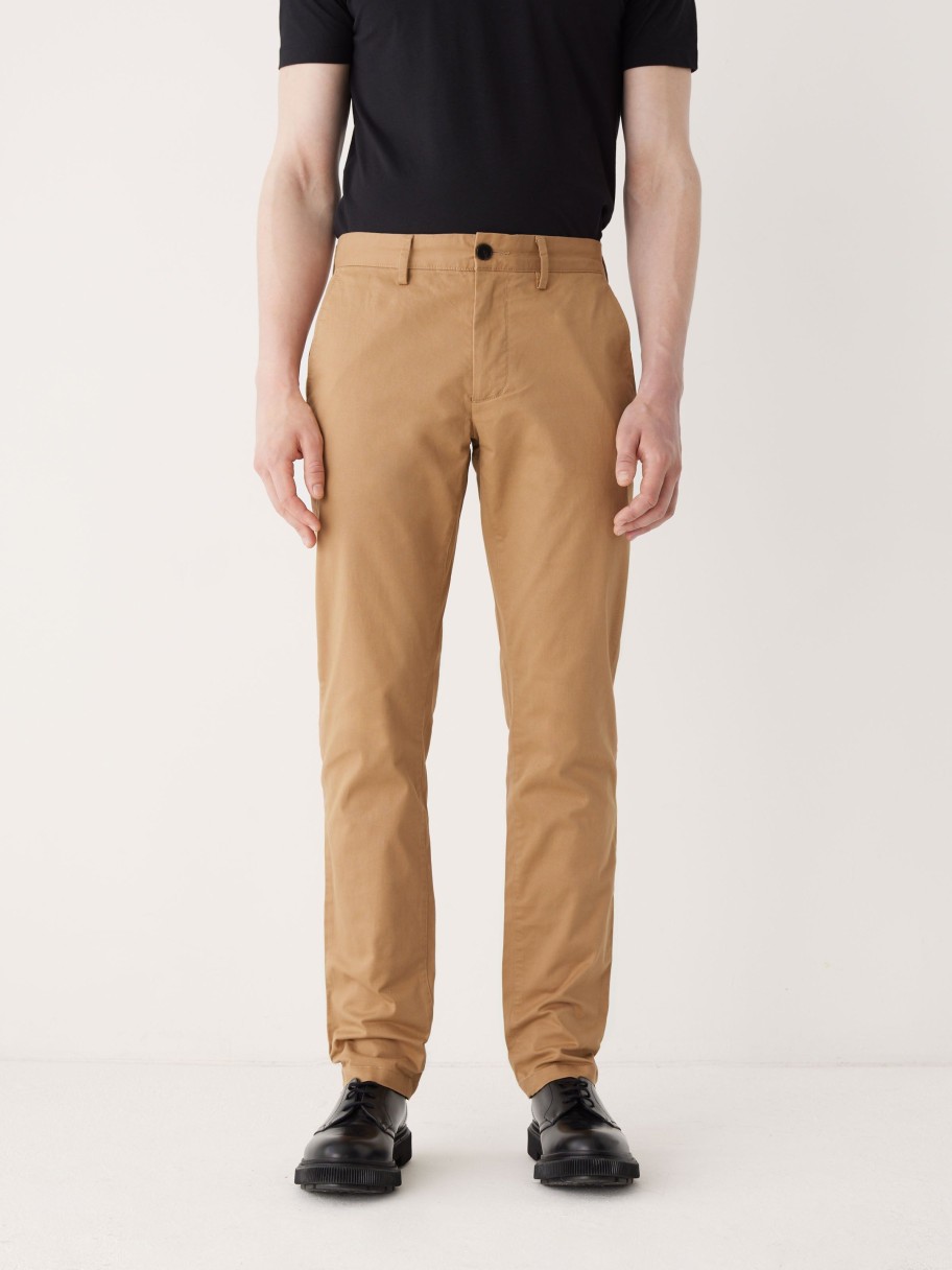 Men Frank And Oak Pants | The Brunswick Slim Chino Pant In Camel