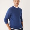 Men Frank And Oak Sweaters & Cardigans | The Merino Crewneck Sweater In Royal Blue