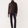 Men Frank And Oak Sweaters & Cardigans | The Quilted Pop-Over In Espresso