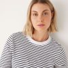 Women Frank And Oak T-Shirts & Tops | The Long Sleeve Striped T-Shirt In White