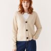 Women Frank And Oak Sweaters & Cardigans | The Yak Wool Cardigan In Beige