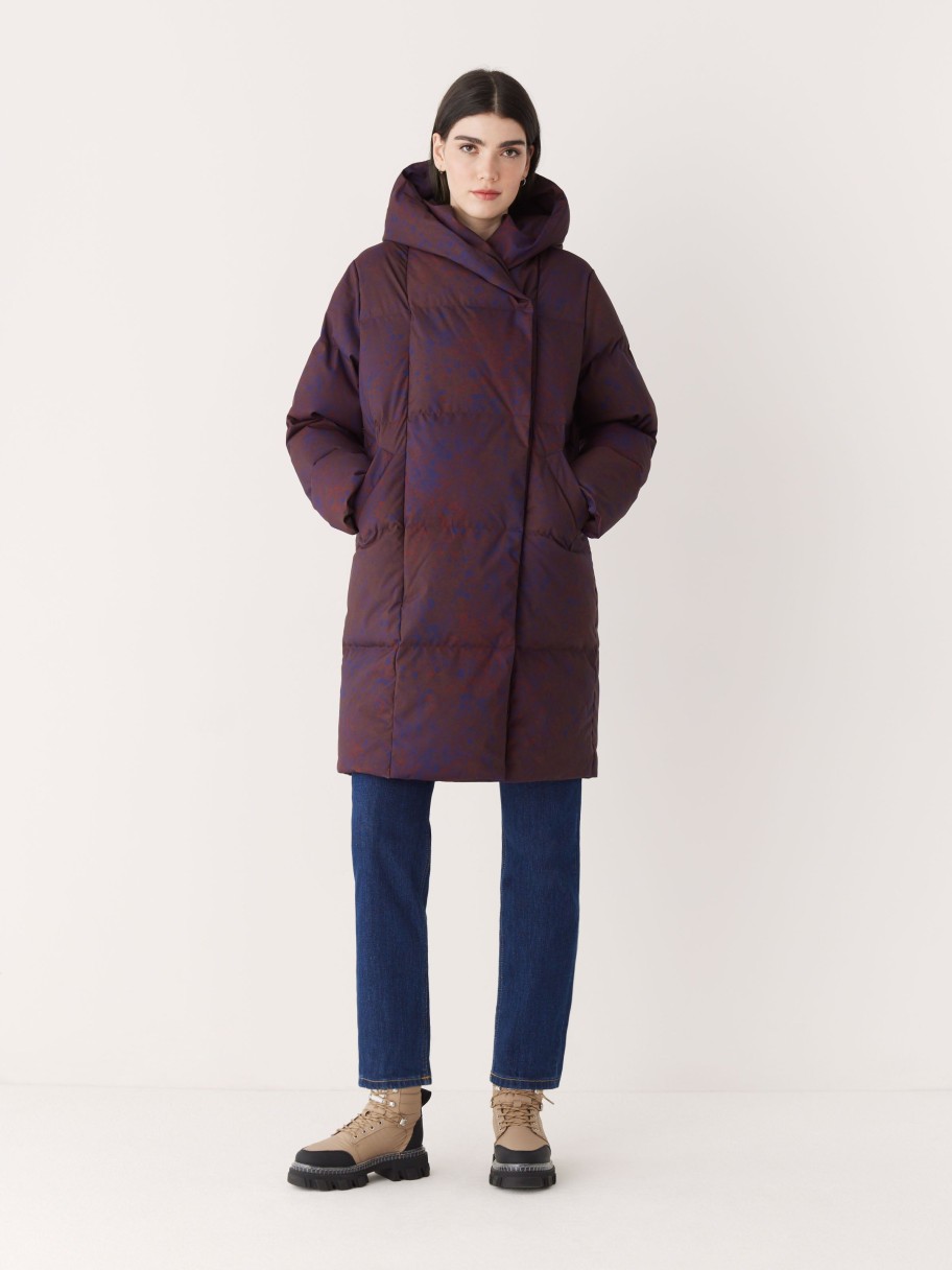 Women Frank And Oak Jackets & Coats | The Hygge Puffer Coat In Burgundy