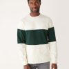 Men Frank And Oak Sweaters & Cardigans | The Rugby Crewneck In Pine Grove