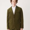 Men Frank And Oak Blazers & Overshirts | The Corduroy Sport Jacket In Dark Olive