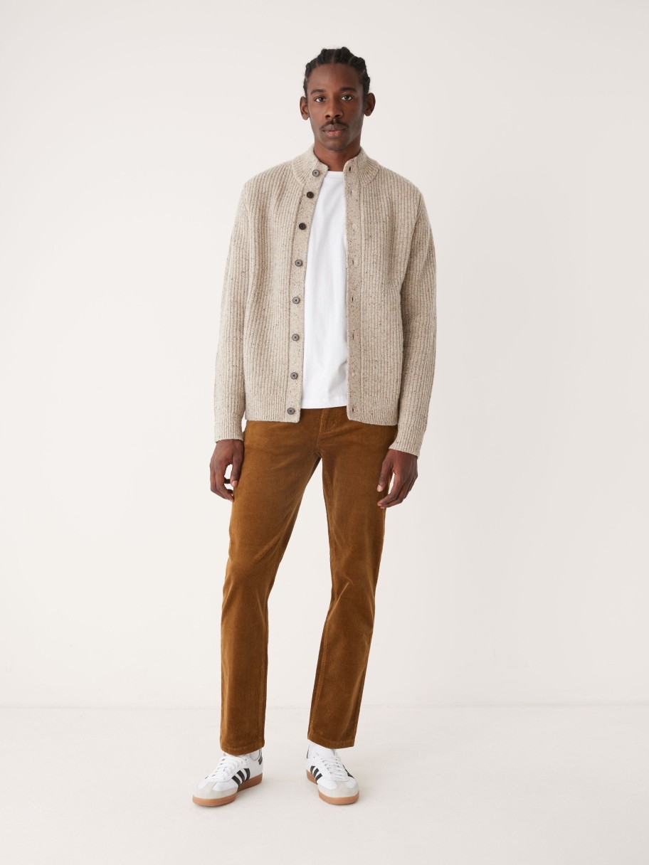 Men Frank And Oak Pants | The Brunswick Slim Fit Corduroy Pant In Caramel Brown