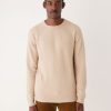 Men Frank And Oak Sweaters & Cardigans | The Boucle Seawool® Sweater In Oxford Tan