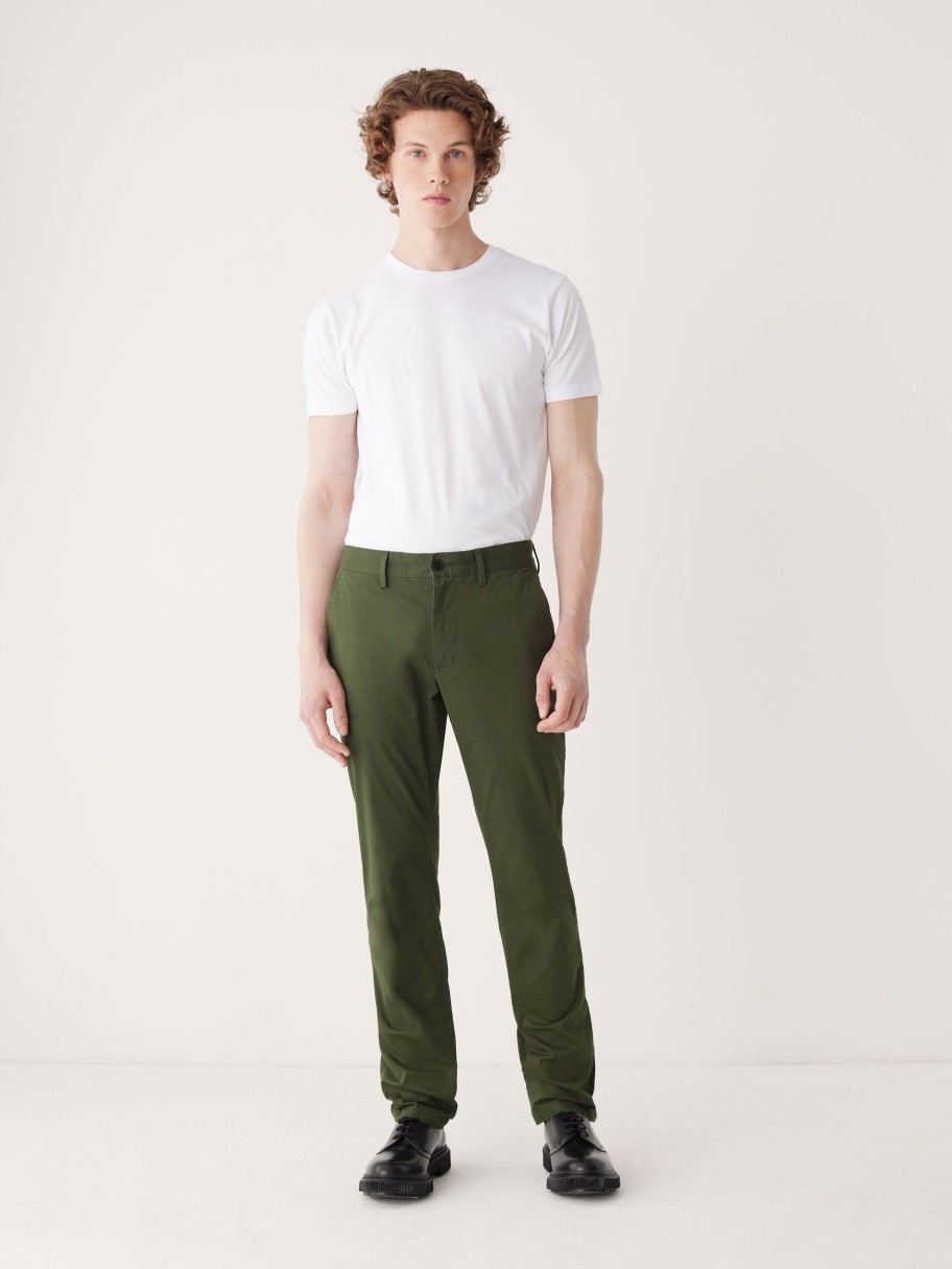 Men Frank And Oak Pants | The Brunswick Slim Chino Pant In Green