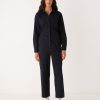 Women Frank And Oak Dresses & Jumpsuits | The Organic Cotton Twill Jumpsuit In Dark Blue