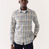 Men Frank And Oak Shirts & Polo Shirts | The Plaid Poplin Shirt In Evergreen