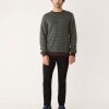 Men Frank And Oak Sweaters & Cardigans | The Merino Jacquard Sweater In Light Green