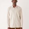 Men Frank And Oak Shirts & Polo Shirts | The Nepped Shirt In Beige