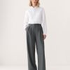 Women Frank And Oak Pants | The Pinstripe Emma Pant In Cool Grey