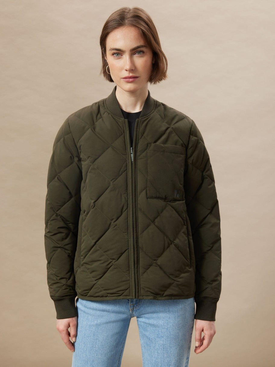 Women Frank And Oak Jackets & Coats | The Skyline Reversible Bomber In Rosin