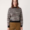 Women Frank And Oak Sweaters & Cardigans | The Drop Shoulder Crewneck Sweater In Black