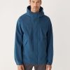 Men Frank And Oak Jackets & Coats | The Anorak Rain Jacket In Ocean Blue