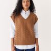 Women Frank And Oak Sweaters & Cardigans | The Comfort Sweater Vest In Mocha