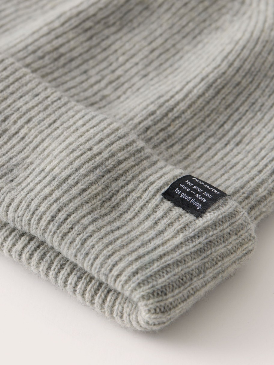 Men Frank And Oak Hats, Scarves & Gloves | The Yak Wool Beanie In Light Grey