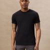 Men Frank And Oak T-Shirts | The Slim Fit Essential T-Shirt In Black