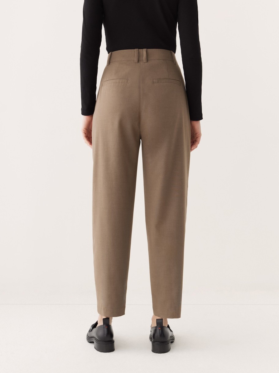 Women Frank And Oak Pants | The Amelia Balloon Fit Pant In Muted Brown