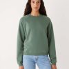 Women Frank And Oak Sweaters & Cardigans | The Gym Fleece Crewneck In Evergreen