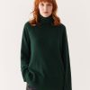 Women Frank And Oak Sweaters & Cardigans | The Seawool® Turtleneck In Forest Green