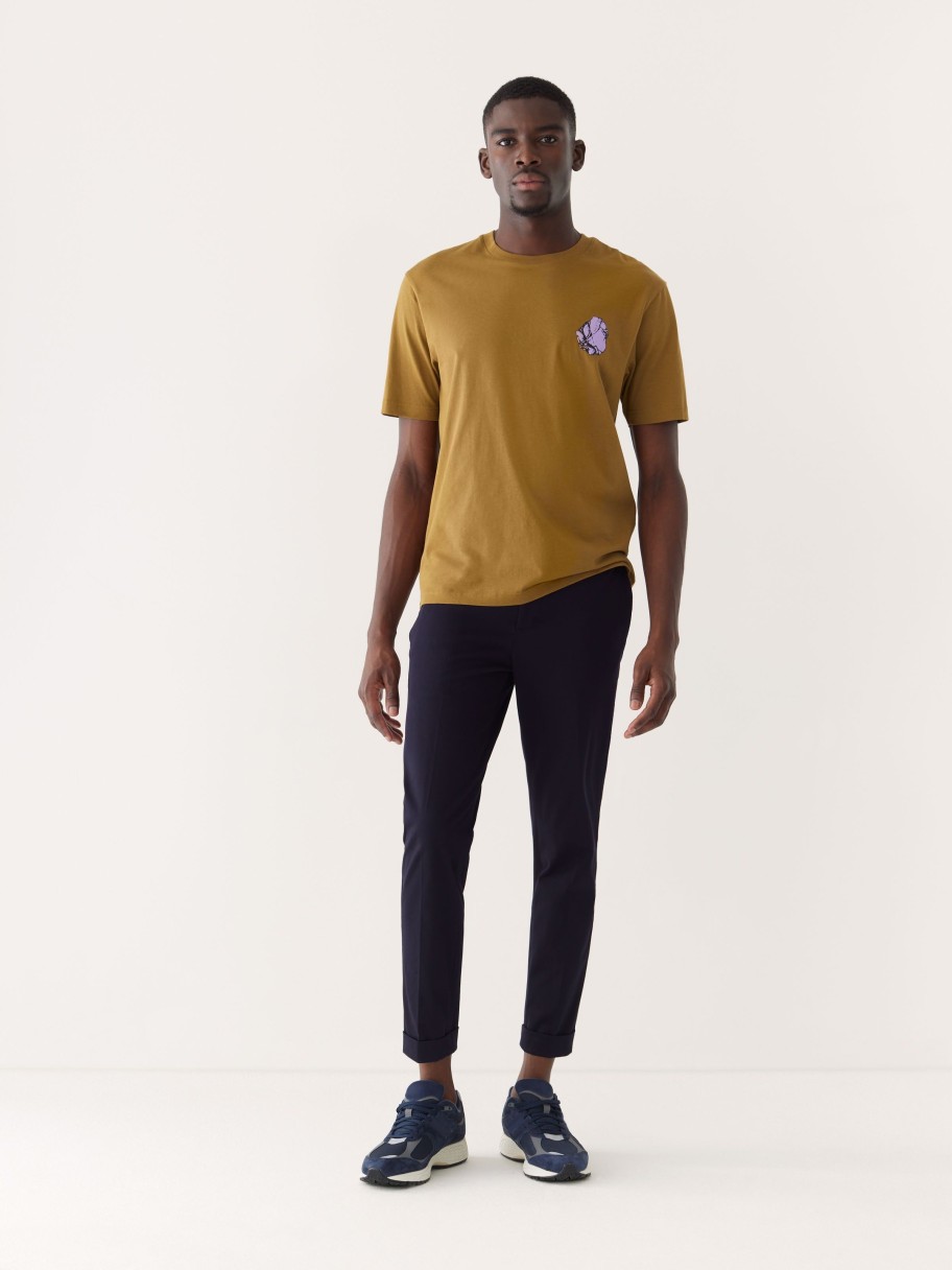 Men Frank And Oak T-Shirts | The Relaxed Fit Graphic T-Shirt In Butternut