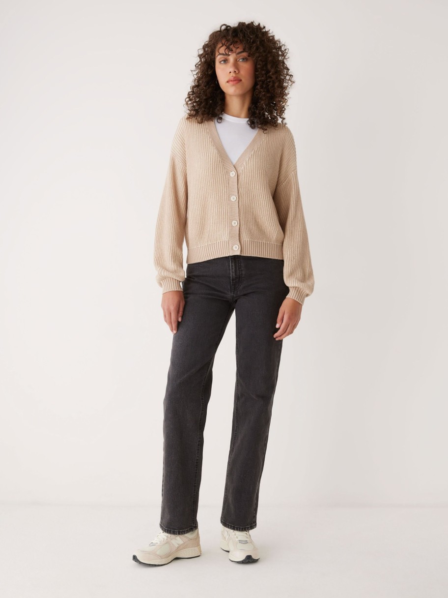 Women Frank And Oak Sweaters & Cardigans | The Seacell™ Cardigan In Oxford Tan