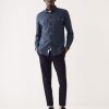 Men Frank And Oak Shirts & Polo Shirts | The Nepped Shirt In Odyssey Grey