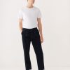 Men Frank And Oak Pants | The Jamie Relaxed Tapered Fit Corduroy Pant In Deep Blue