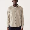 Men Frank And Oak Shirts & Polo Shirts | The Corduroy Shirt In Sand