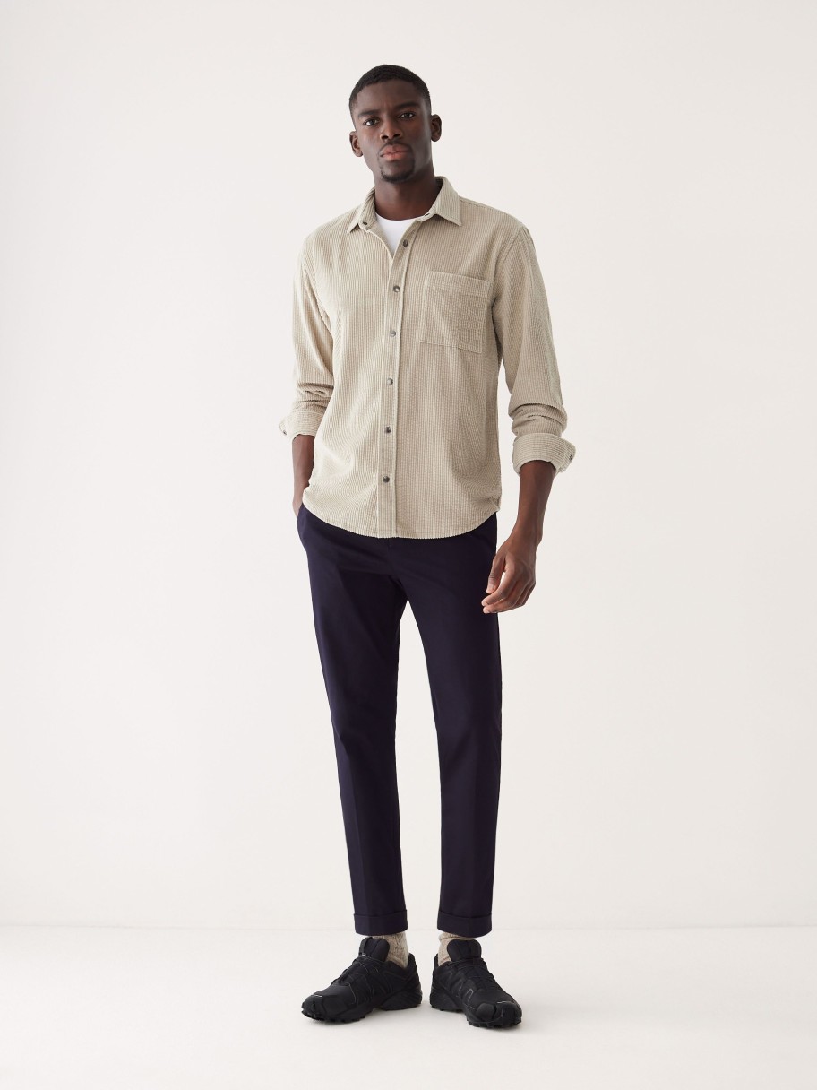 Men Frank And Oak Shirts & Polo Shirts | The Corduroy Shirt In Sand