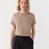 Women Frank And Oak T-Shirts & Tops | The Essential T-Shirt In Champagne