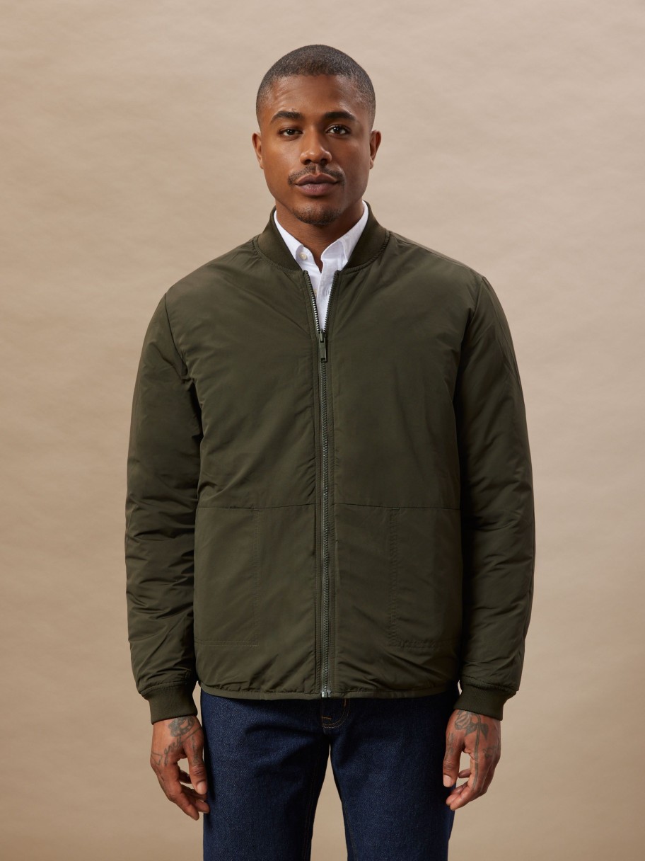 Men Frank And Oak Jackets & Coats | The Skyline Reversible Bomber In Rosin