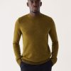 Men Frank And Oak Sweaters & Cardigans | The Yak Wool Crewneck Sweater In Olive